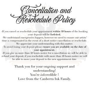 Read more about the article Cancellation & Reschedule Policy